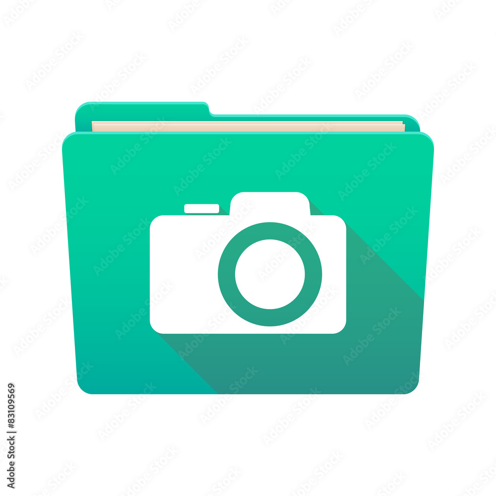 Folder icon with a photo camera