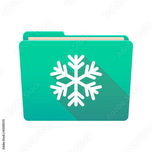 Folder icon with a snow flake