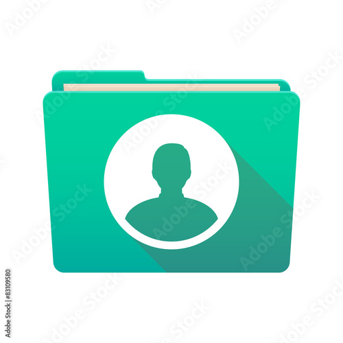 Folder icon with a male avatar