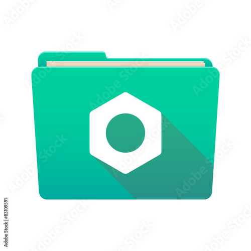 Folder icon with a nut