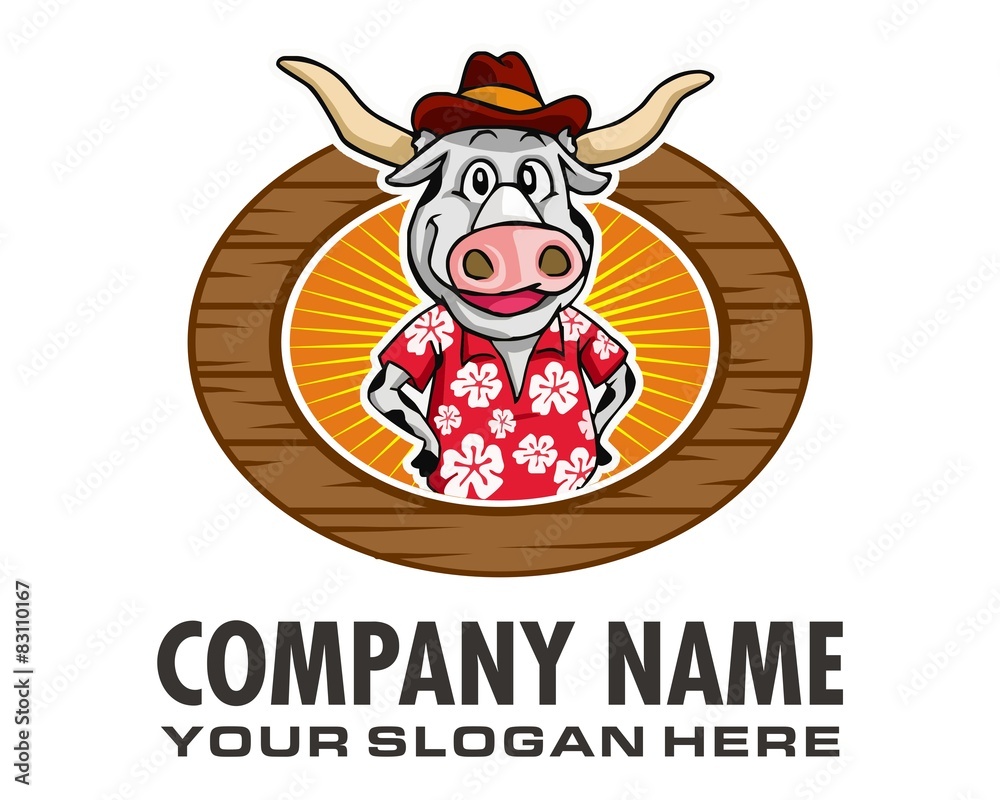 cowboy bull logo image vector cowboy bull logo image vector