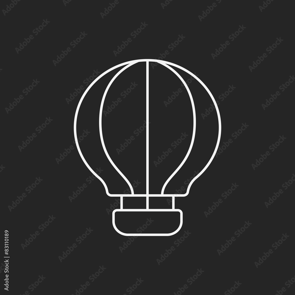 hot air balloon line icon hot air balloon line icon