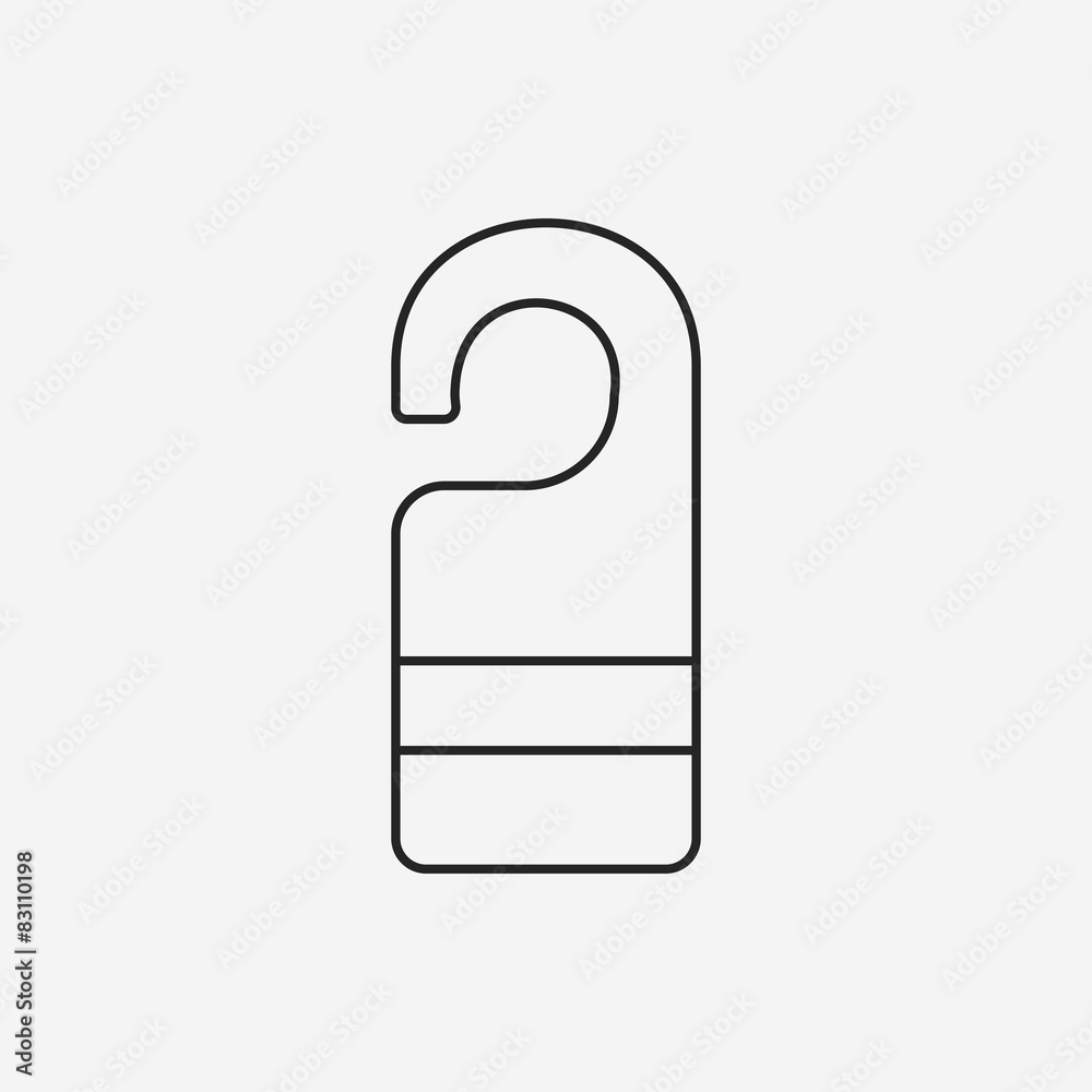 Not disturb line icon Not disturb line icon