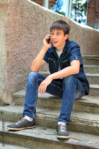 Teenager with Cellphone