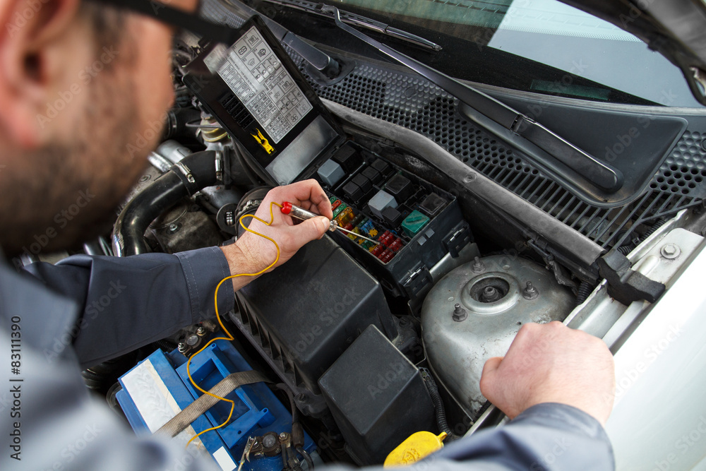 Car electric repair,  Repair of electrical wiring in the car