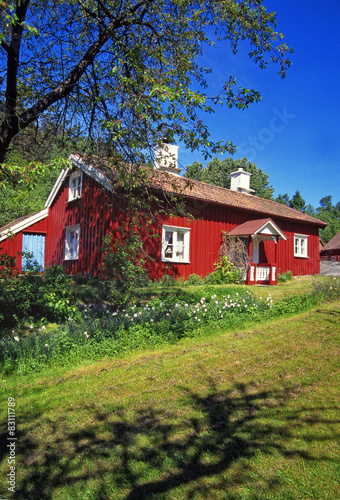 Rött hus.