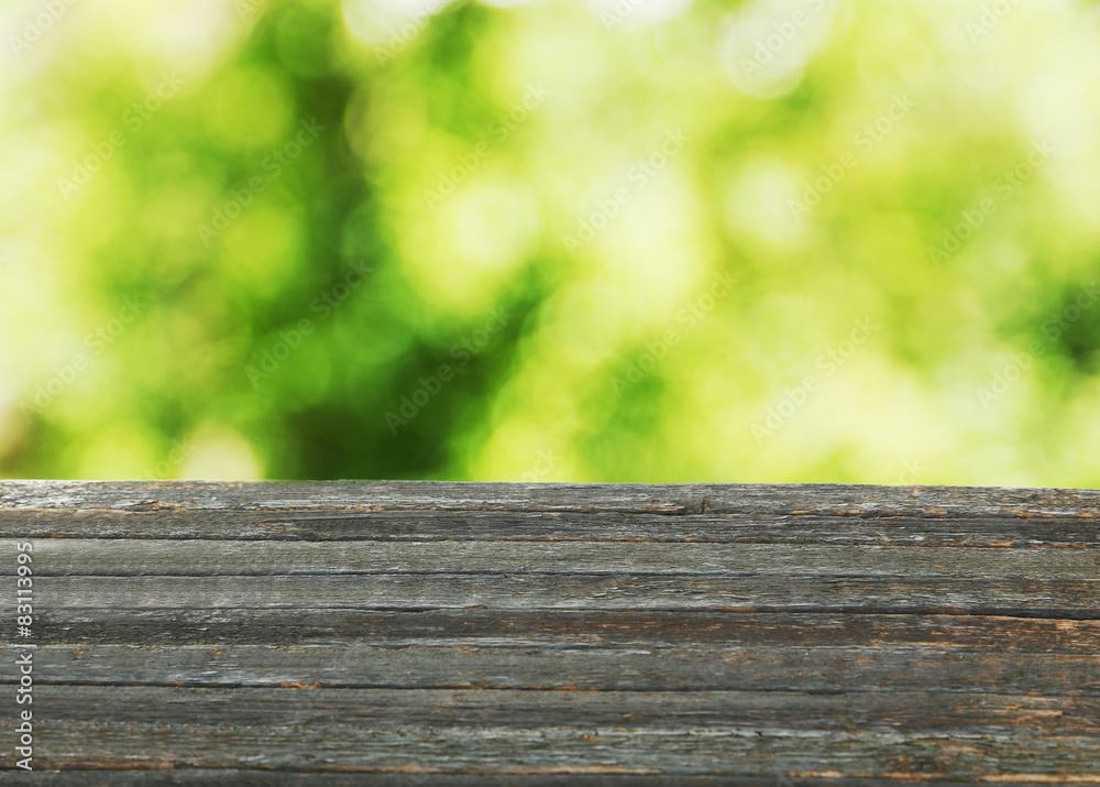 Background with wooden table Background with wooden table