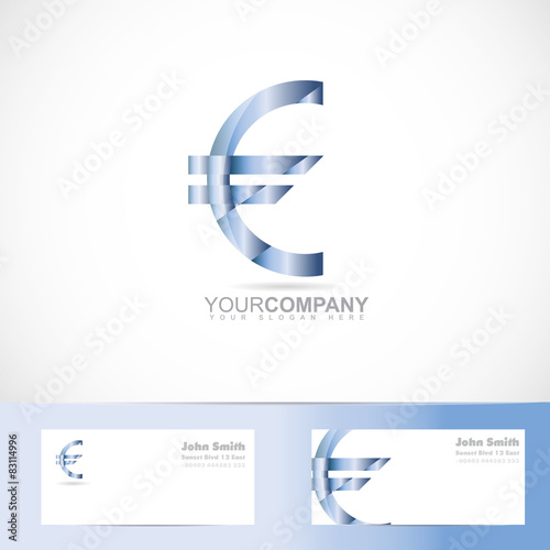 Euro sign money symbol logo