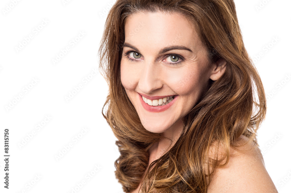 Fototapeta premium attractive woman looking into camera