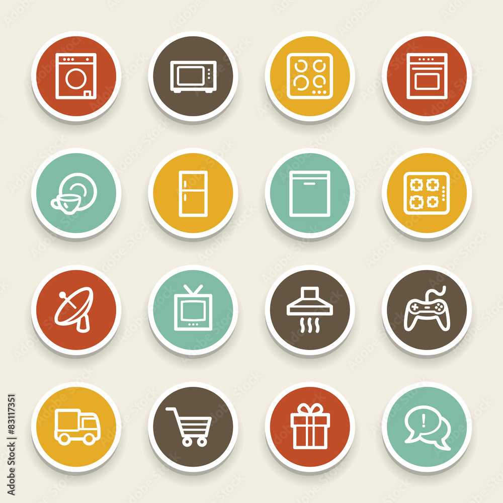 Home Appliance web icons set Home Appliance web icons set