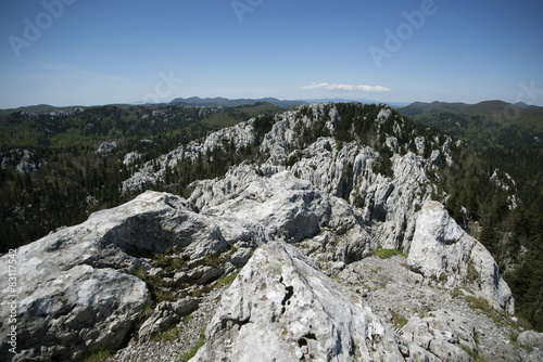 view from peak on peak - bijele stijene