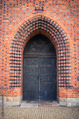 Ols gate of basilica in Poznan, Poland