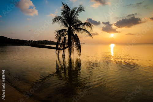 Sunset on Koh Phangan island