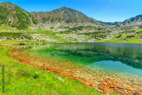 Emerald glacier lake,Retezat mountains,Transylvania,Romania