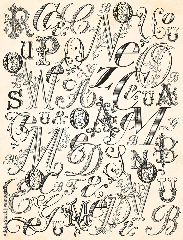 Obraz premium ABC black background with texture