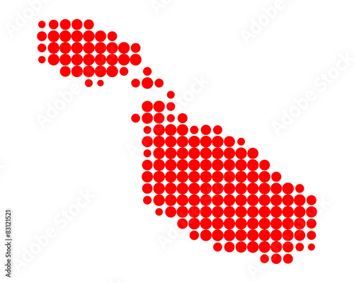 Karte von Malta
