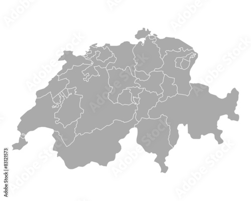 Karte der Schweiz