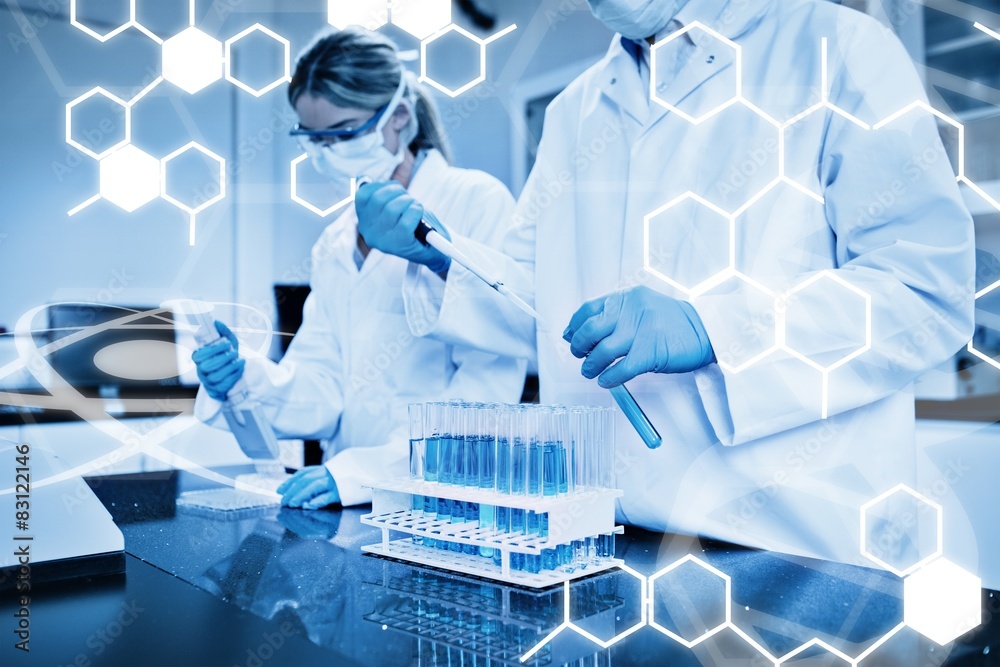 Composite image of science graphic Stock Photo | Adobe Stock
