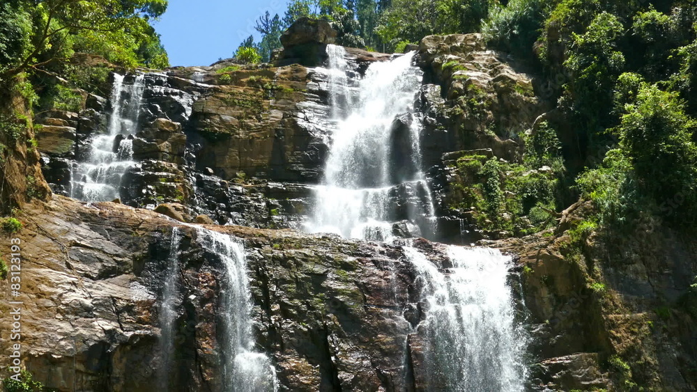 Waterfall Ramboda in Sri Lanka, tilt view
Waterfall Ramboda in Sri Lanka, tilt view