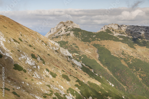 View from Kondracka Kopa to Giewont - Tatras Mountains.