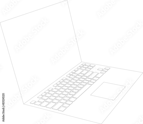 Laptop sketch