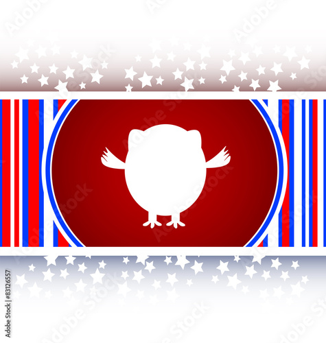 Owl icon button isolated on white vector