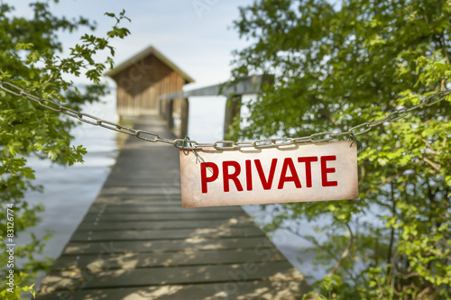 private property sign photo