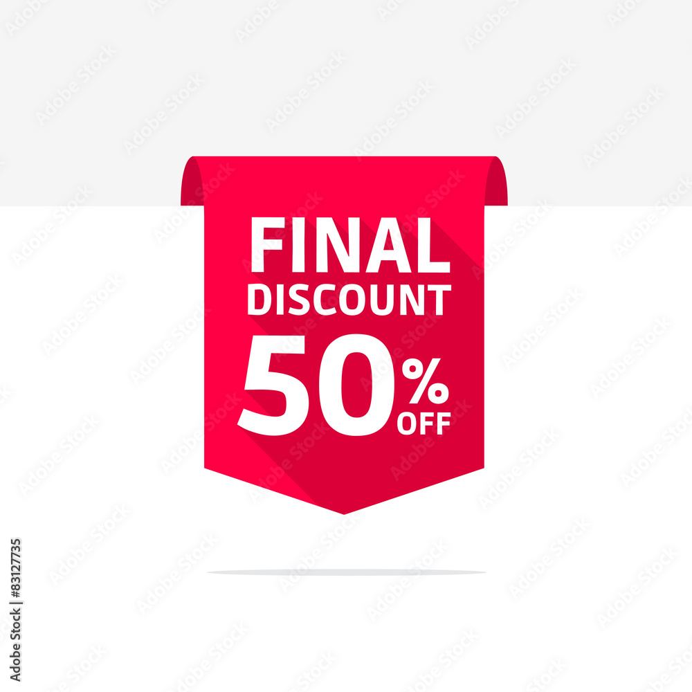 Final Discount 50% Off Long Shadow Ribbon