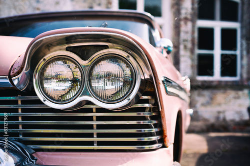 Vintage American Car Head LIghts © eyewave