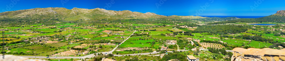 green meadows in the north of Majorca
