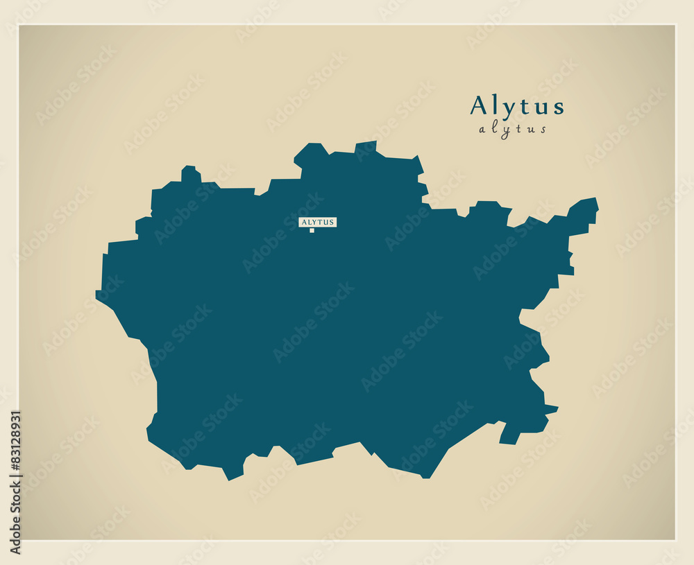 Modern Map - Alytus LT