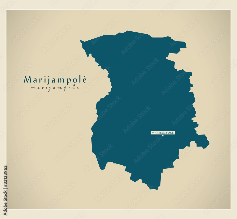 Modern Map - Marijampole LT