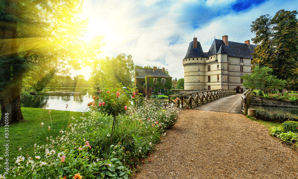The chateau de l'Islette, France. Located in the Loire Valley.
