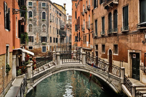 Canal and Historic Houses in Venice, Italy © Donatas Dabravolskas