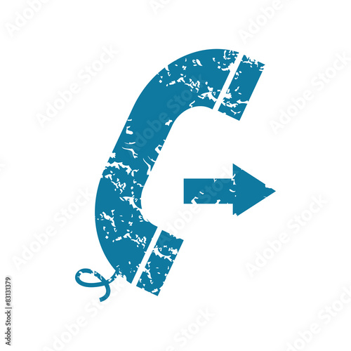 Grunge outgoing call icon