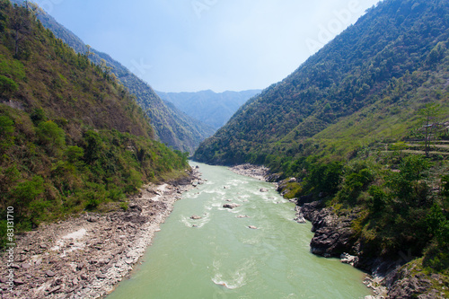 Beautiful view of mountain river