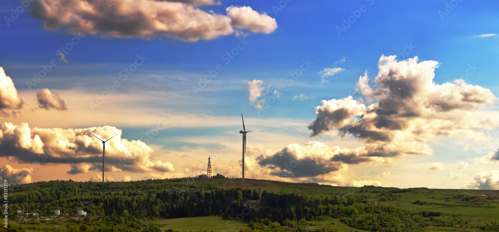 Fototapeta premium wind turbines