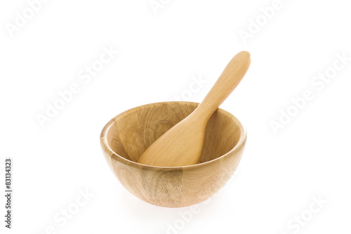 wooden bowl and ladle