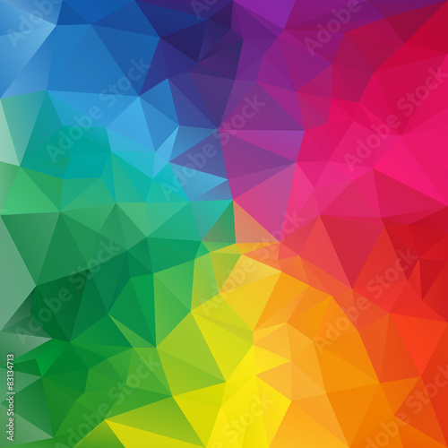 vector polygonal background triangular full spectrum rainbow