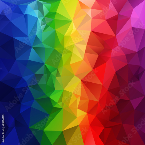 vector polygonal background triangular full spectrum rainbow 
