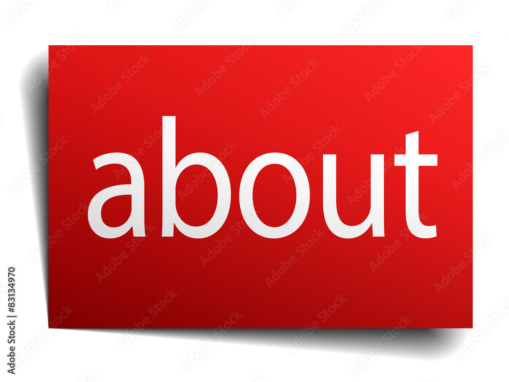 about red paper sign isolated on white about red paper sign isolated on white