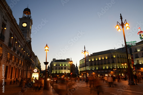 Εκτύπωση καμβά Plaza del Sol le soir