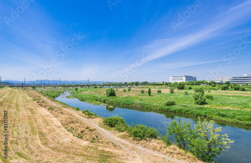 多摩川 関戸橋付近