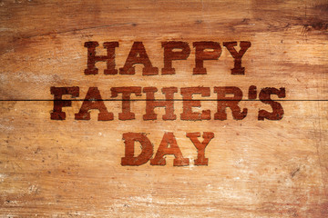 Fathers day composition. Studio shot on wooden desk background.
