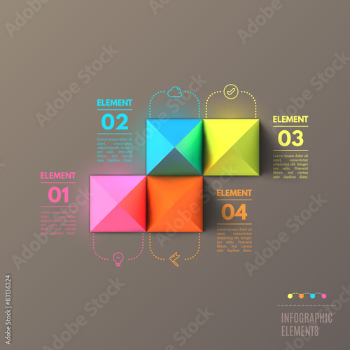 Business Infographics pyramid concept. Top view 3d vector