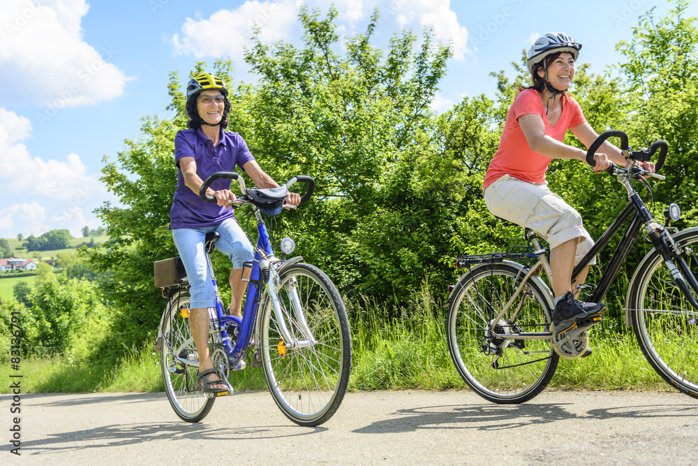 Obraz premium fröhliche Radtour