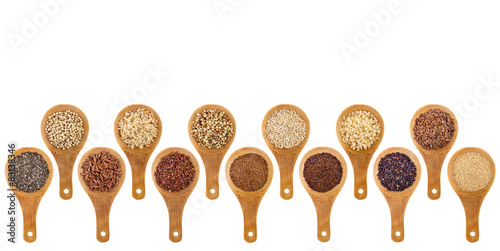 gluten free grains and seeds abstract