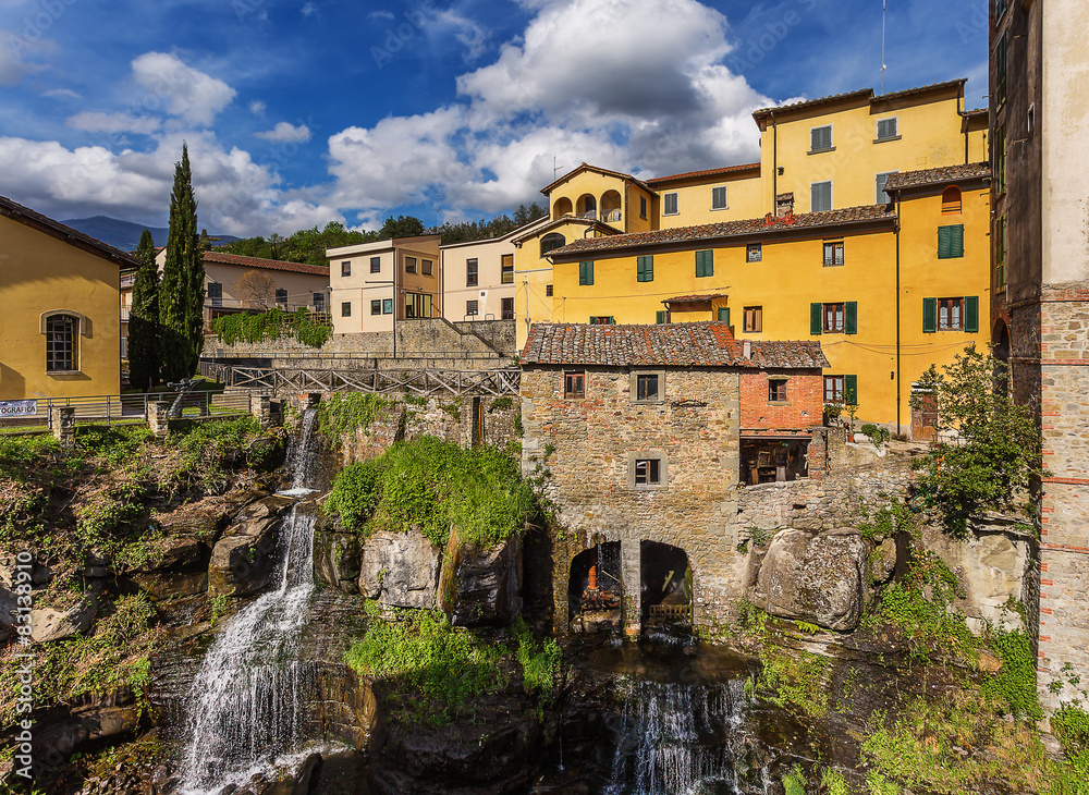 The medieval town of Loro Ciuffenna,