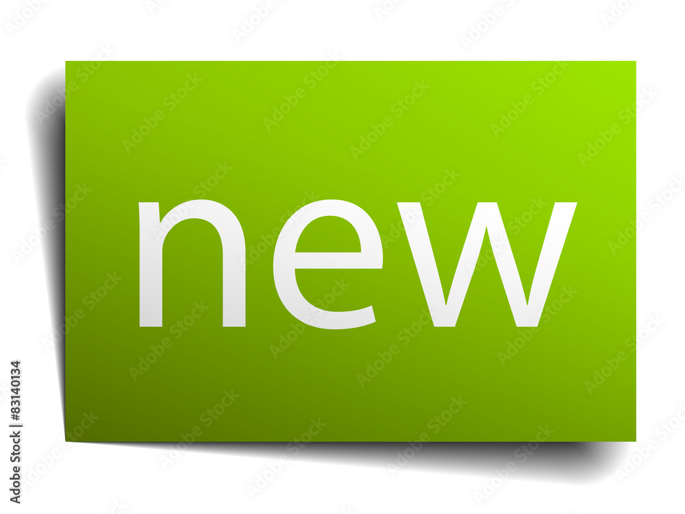 new square paper sign isolated on white new square paper sign isolated on white