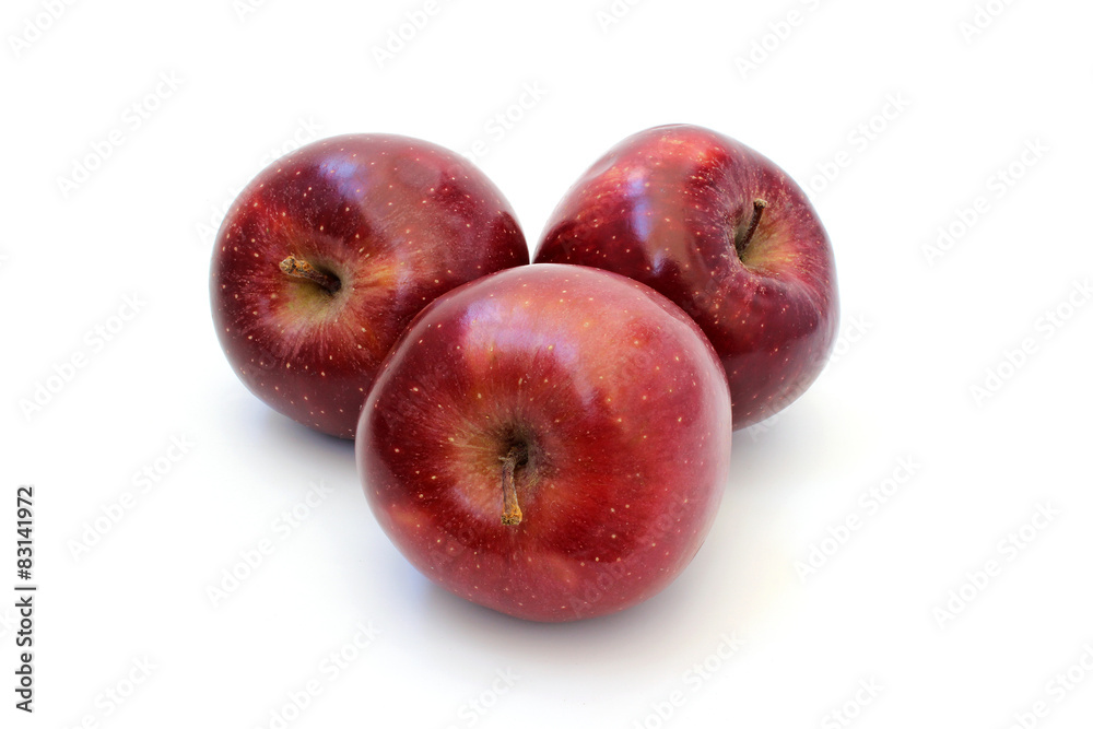 Beautiful ripe red apples